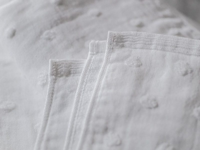 uchino zero twist gauze dot white dl 5 | Bovi.kz Эксклюзивное постельное белье из Европы с доставкой по Казахстану