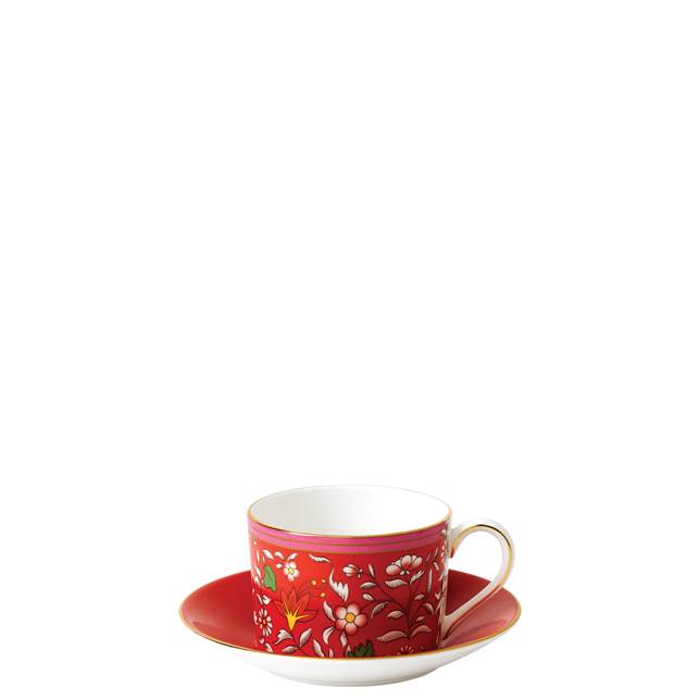 wonderlust crimson jewel teacup saucer | Постельное белье с доставкой по Казахстану и СНГ