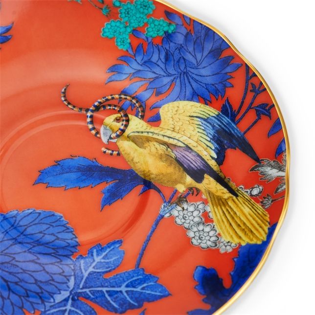 1057271 wedgwoodamericas 02 wonderlust golden parrot teacup saucer | Постельное белье с доставкой по Казахстану и СНГ
