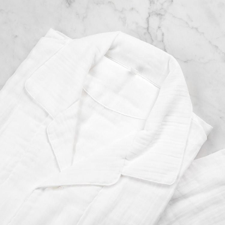 crepe gauze pajamas sleep wear white size m 368302 2 h | Постельное белье с доставкой по Казахстану и СНГ
