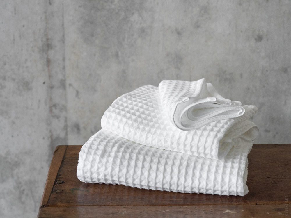 uchino air waffle towel white dl 1 1 | Постельное белье с доставкой по Казахстану и СНГ