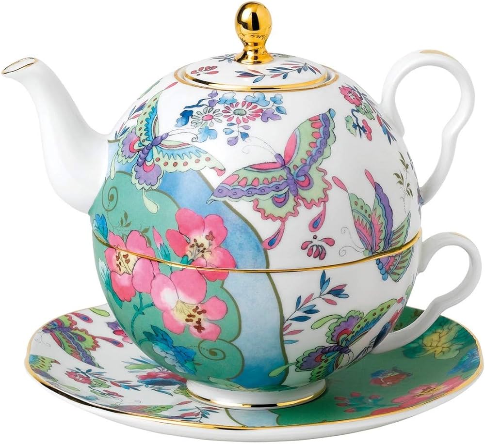 butterfly flower tea service | Постельное белье с доставкой по Казахстану и СНГ