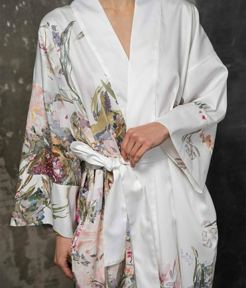 chalatas kimono floral sense 2 | Постельное белье с доставкой по Казахстану и СНГ