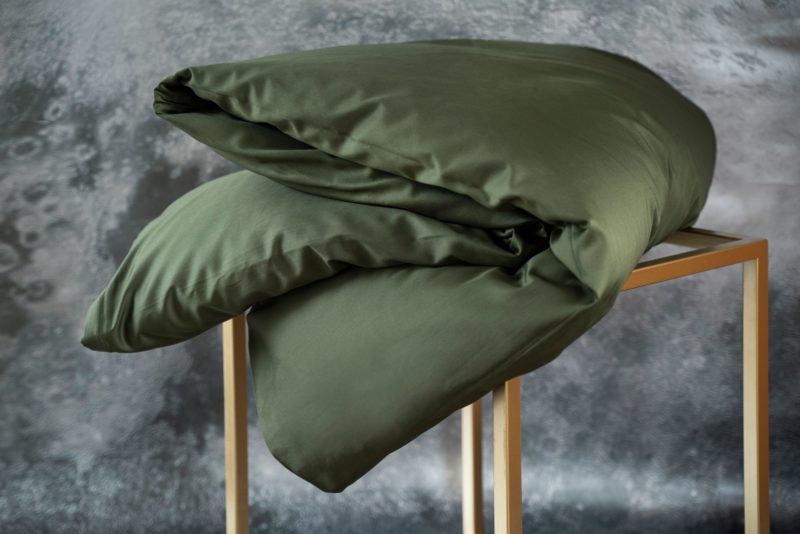 decoflux bed linen set pillowcase sateen solid forest 1 | Постельное белье с доставкой по Казахстану и СНГ