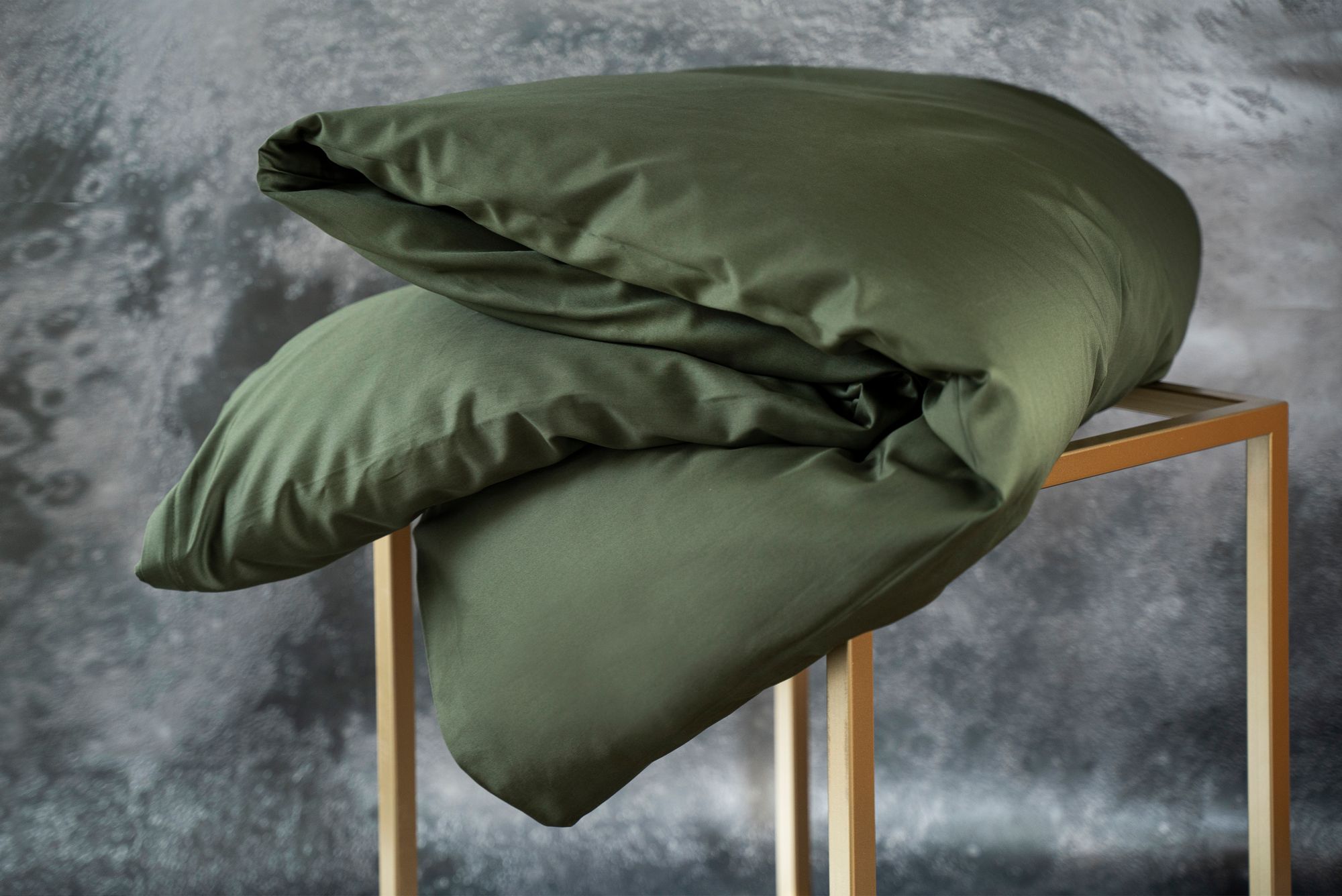decoflux bed linen set pillowcase sateen solid forest 1 | Постельное белье с доставкой по Казахстану и СНГ