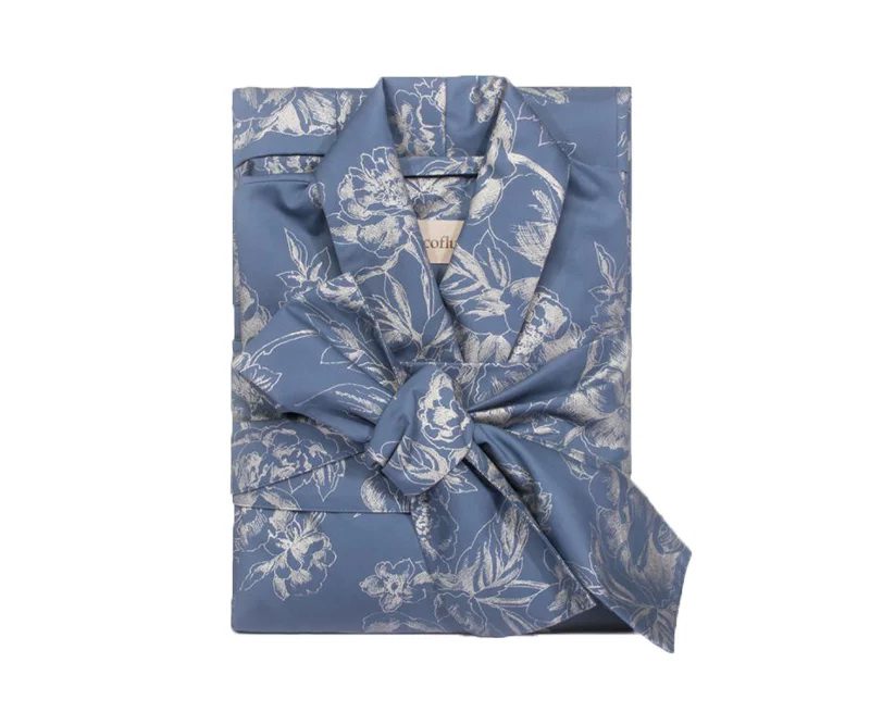 decoflux sateen bathrobe peony silver | Постельное белье с доставкой по Казахстану и СНГ