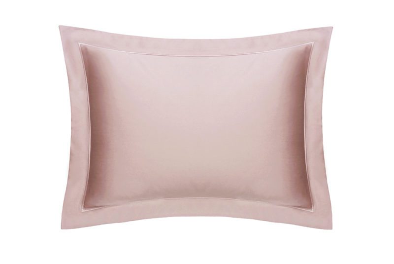 solid rose quartz pillowcase stiched | Постельное белье с доставкой по Казахстану и СНГ