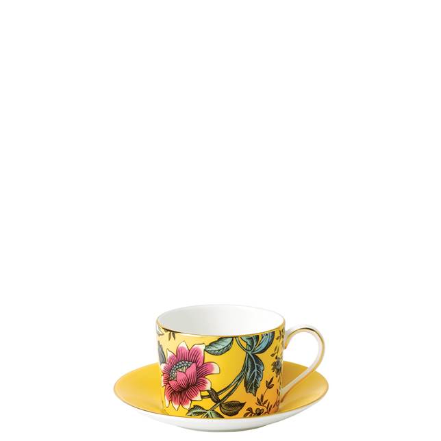 wonderlust yellow tonquin teacup saucer | Постельное белье с доставкой по Казахстану и СНГ