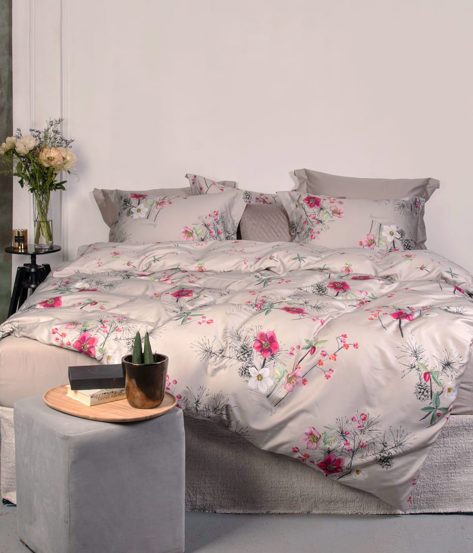 decoflux bed linen set patalynes komplektas blossom almond 3 | Постельное белье с доставкой по Казахстану и СНГ