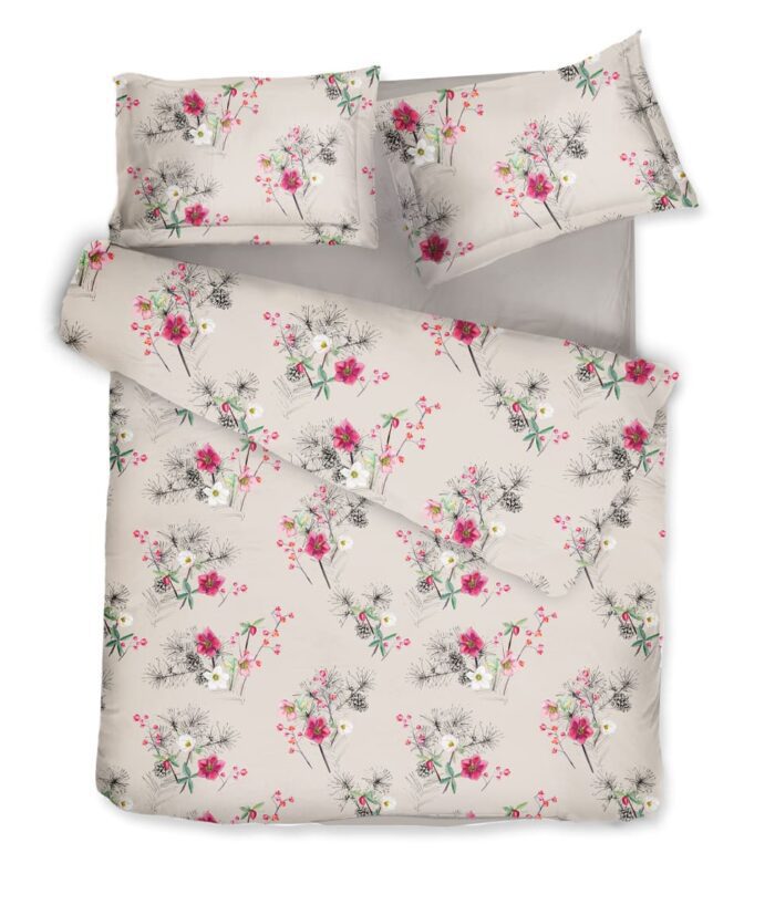 decoflux bed linen set patalynes komplektas blossom almond 4 | Постельное белье с доставкой по Казахстану и СНГ